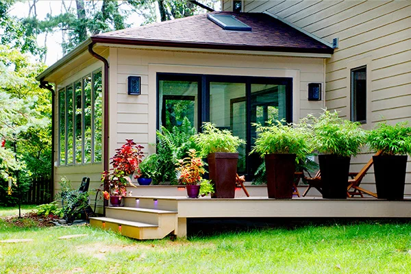 sunroom addition exterior in millersville maryland