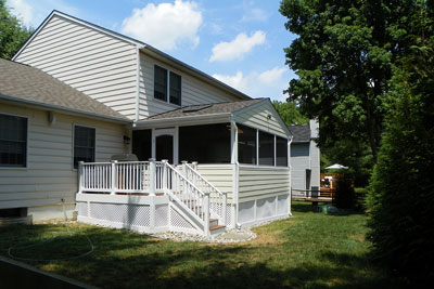 screened porch home addition