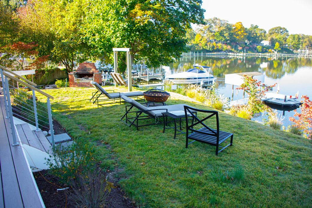 Peaceful, relaxing view from the backyard.